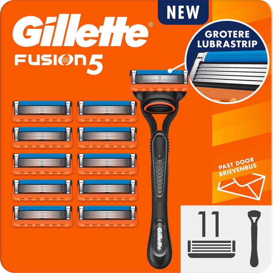 Gillette Fusion5 1 Scheermes Voor Mannen 11 Scheermesjes Brievenbusverpakking