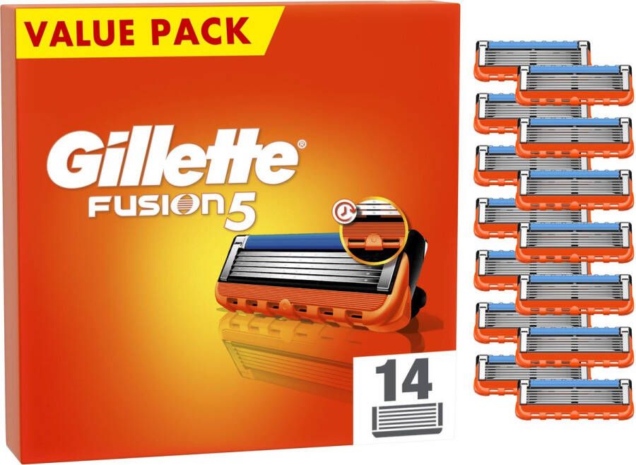 Gillette Fusion5 Navulmesjes Voor Mannen 14 Navulmesjes