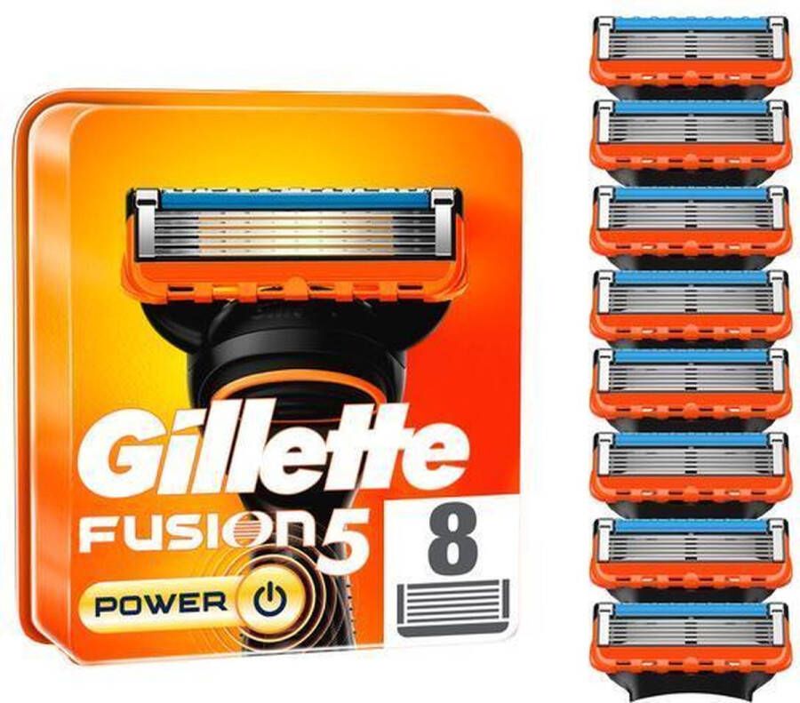 Gillette Fusion5 Power scheermesje 8 stuk(s) Mannen