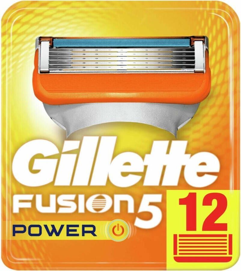 Gillette Fusion5 Power Scheermesjes Mannen 12 Stuks