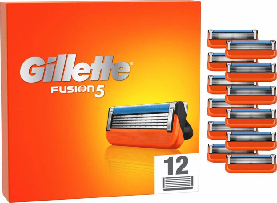 Gillette Fusion5 Scheermesjes Voor Mannen 12 Navulmesjes