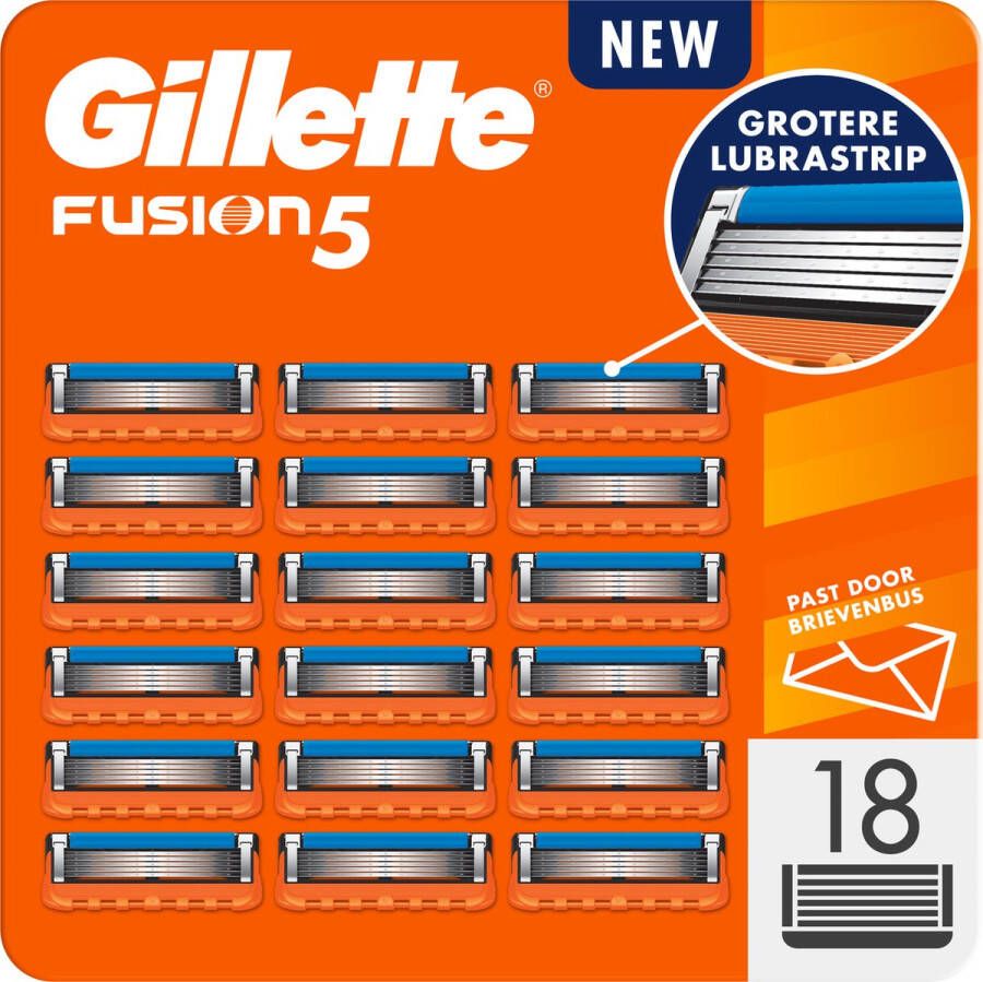 Gillette Fusion5 Scheermesjes Voor Mannen 18 Stuks