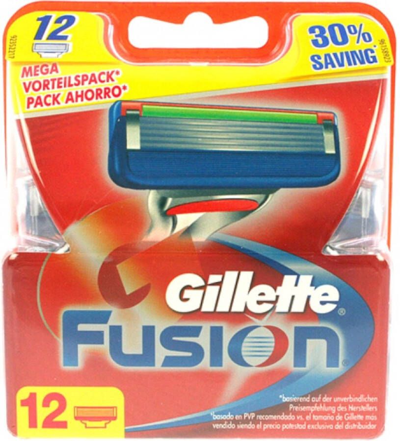Gillette – Fusion5 – Scheermesjes Navulmesjes 12 Stuks