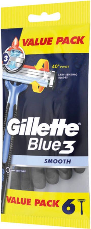 Gillette Gilette Blue 3smooth wegwerpmesjes 24 stuks 4x6