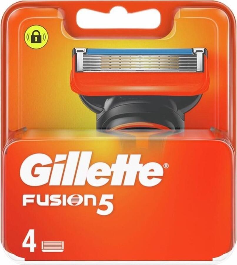 Gillette Fusion 5 Scheermesjes Navulmesjes 4 Stuks
