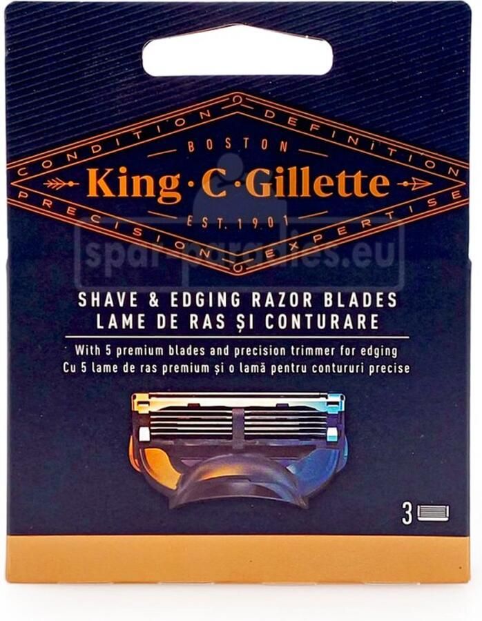 Gillette King C. Scheermesjes pak van 3