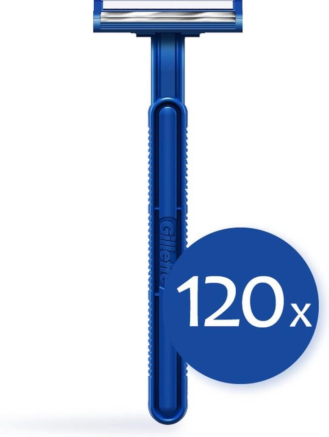 Gillette Voordeelverpakking 12x Blue II Wegwerpscheermesjes 10 stuks