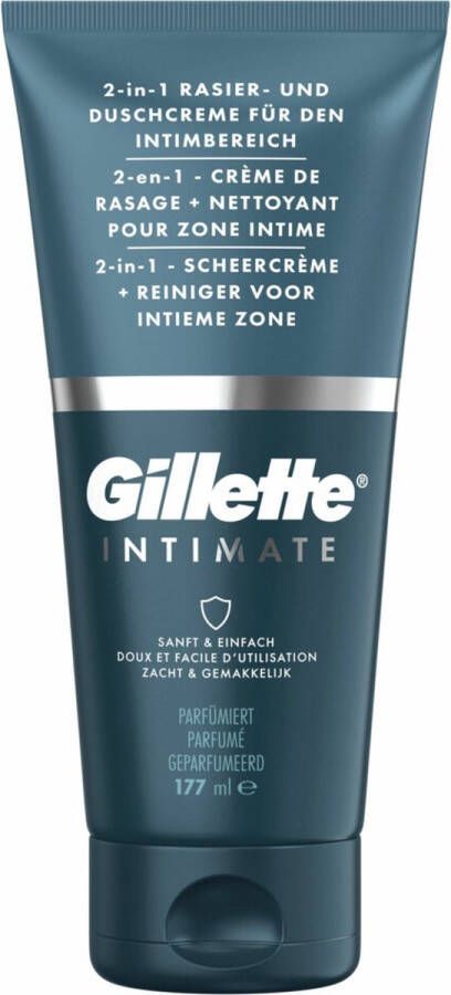 Gillette Intimate 2-In-1 Scheercrème & Reiniger Voor Intieme Zone 150 ml