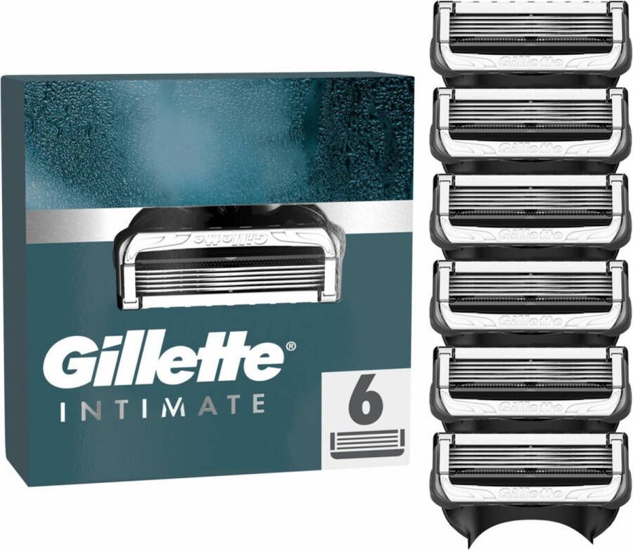 Gillette Intimate Dermatologisch Getest 6 Navulmesjes