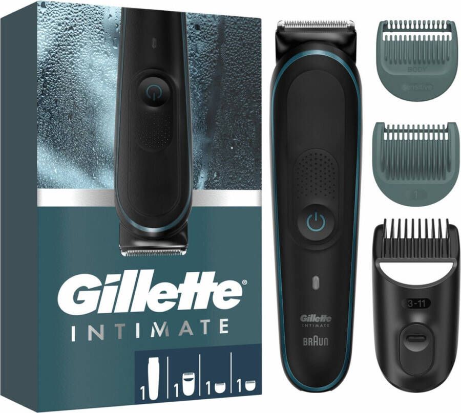 Gillette INTIMATE i5 Zwart Rechthoek Batterij Accu 100 min Ingebouwde accu Lithium-Ion (Li-Ion)