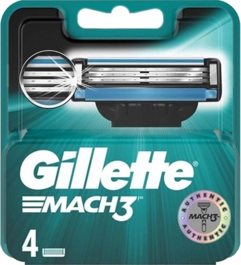 Gillette Mach 3 4 stuks scheermesjes