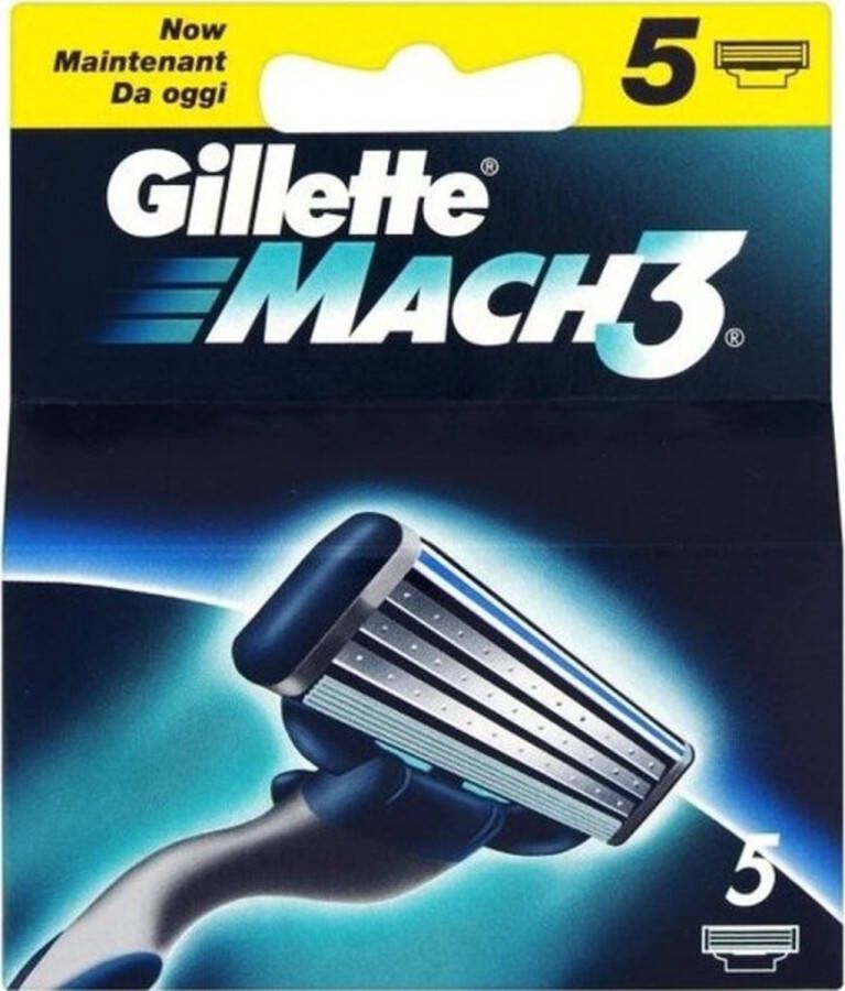 Gillette Mach 3 5 stuks Scheermesjes