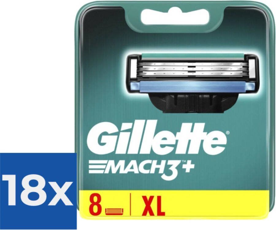 Gillette Mach 3 8 stuks Scheermesjes Voordeelverpakking 18 stuks