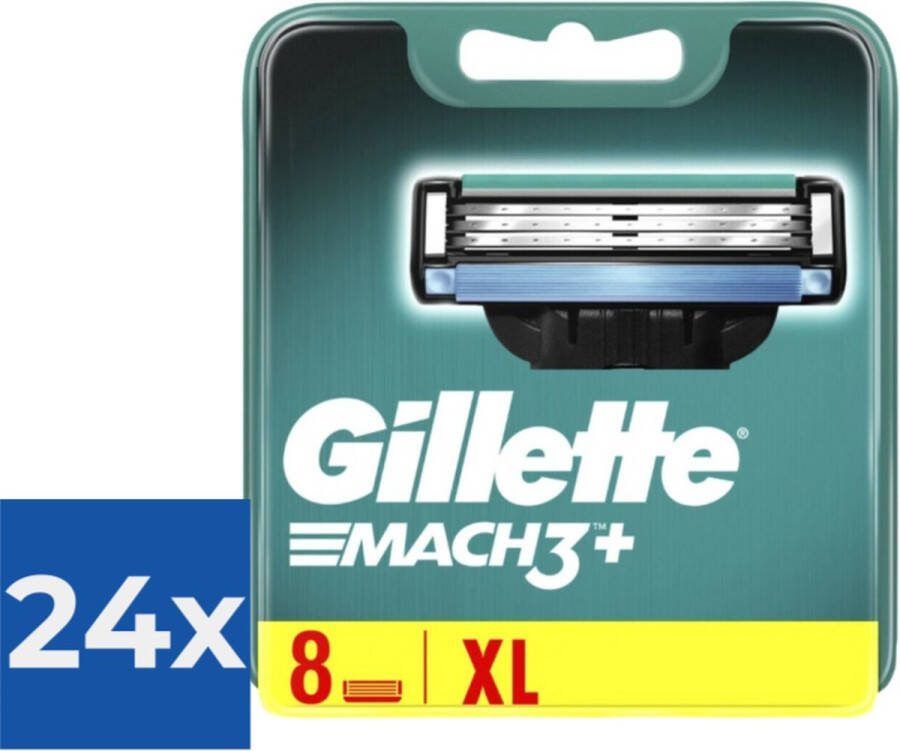 Gillette Mach 3 8 stuks Scheermesjes Voordeelverpakking 24 stuks