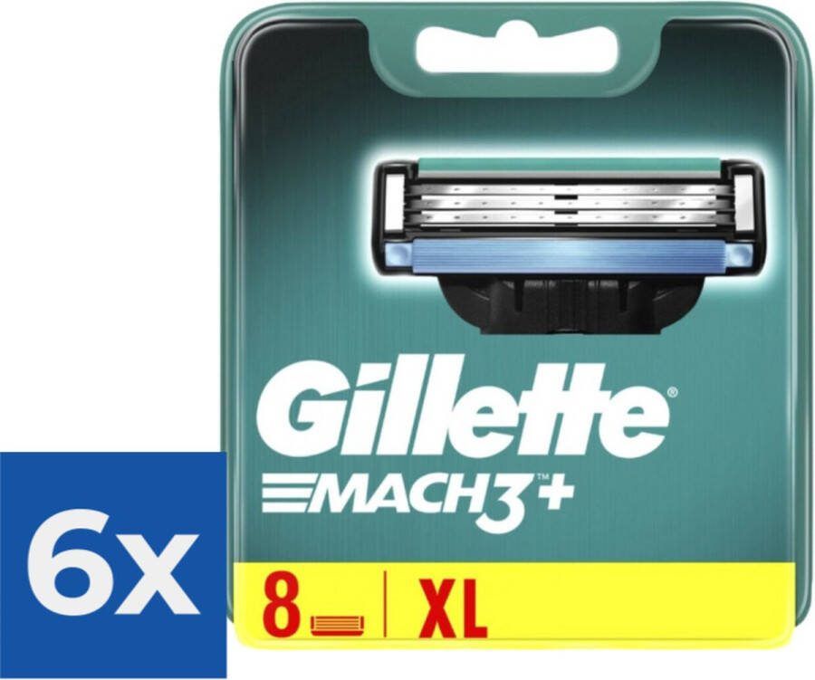 Gillette Mach 3 8 stuks Scheermesjes Voordeelverpakking 6 stuks