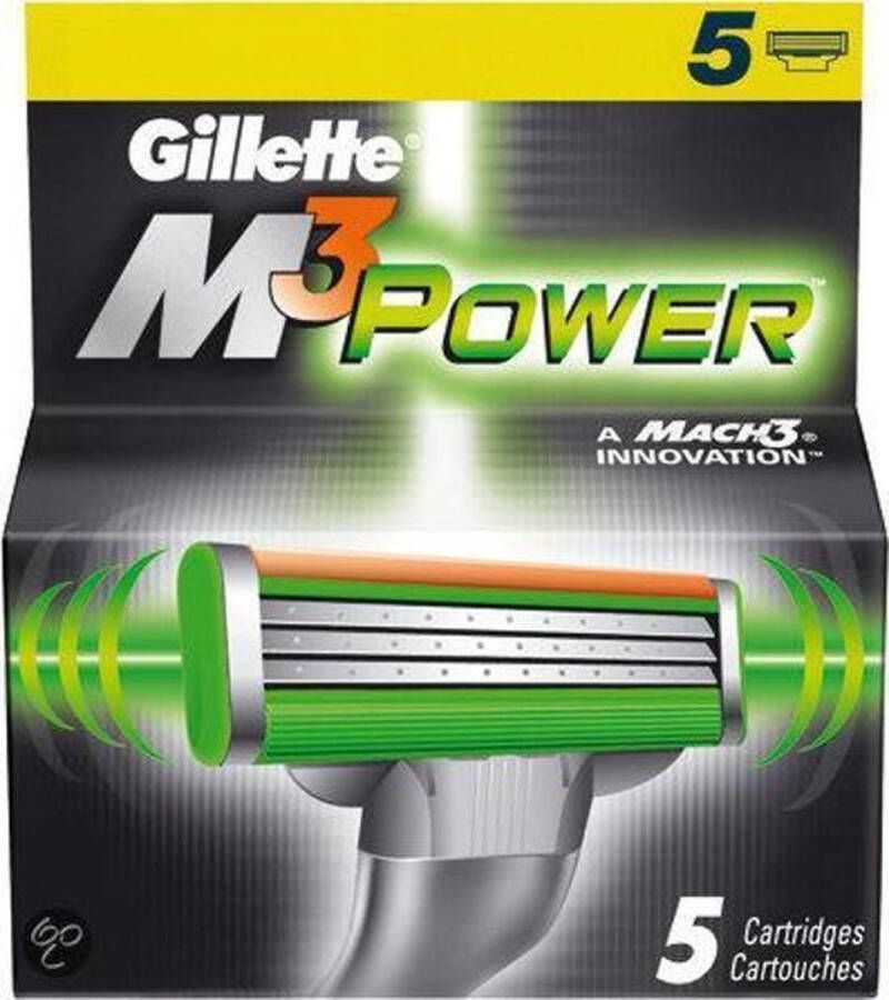 Gillette Mach 3 Power 5 stuks Scheermesjes