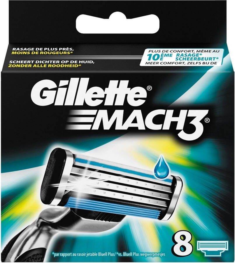 Gillette MACH 3 SCHEERMESJES PAK 8 STUKS