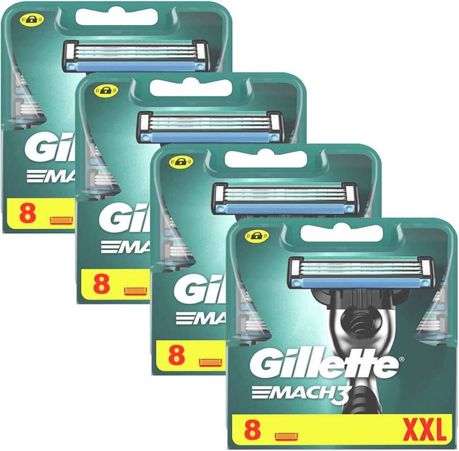 Gillette Mach3 32 stuks Scheermesjes