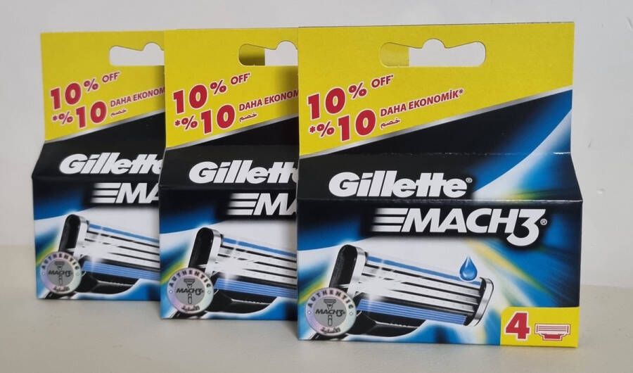 Gillette Mach3 3x4st