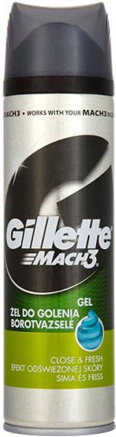 Gillette Mach3 Gel Close & Fresh Scheergel Scheerschuim 200ml