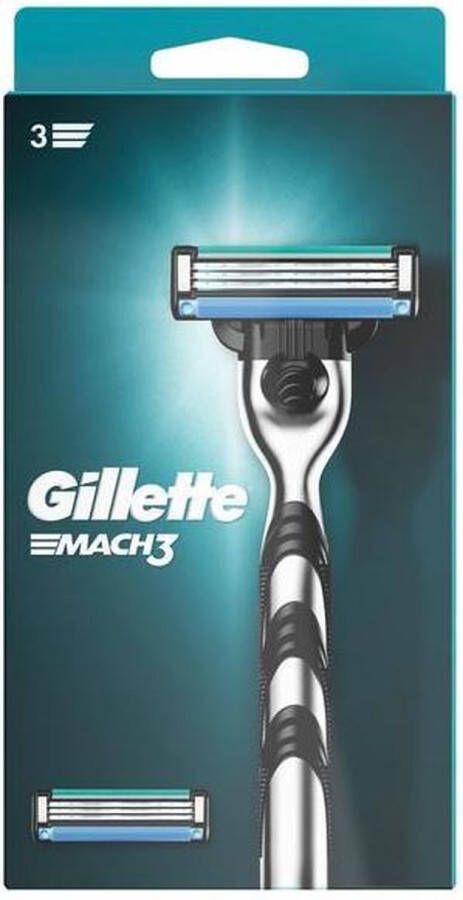 Gillette Mach3 scheerapparaat voor mannen Zwart Grijs