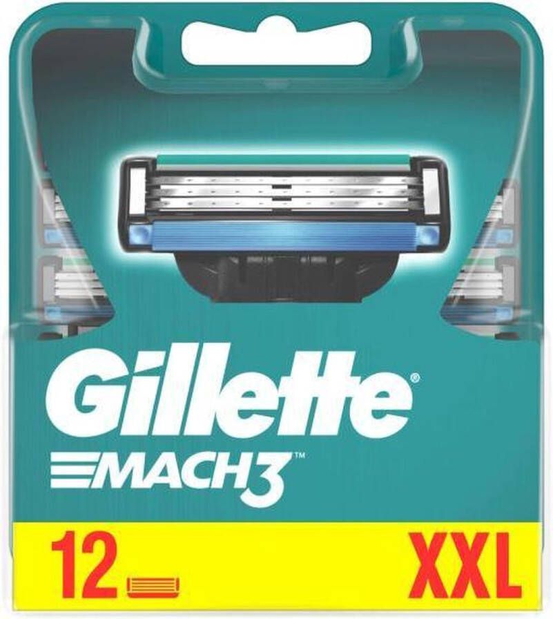 Gillette Mach3 scheermesje 12 stuk(s) Mannen
