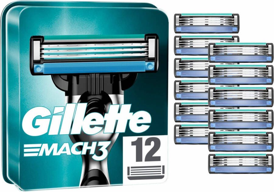 Gillette Mach3 Scheermesjes 12 stuks