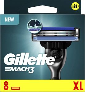 Gillette Mach3 Scheermesjes Voor Mannen 8 Stuks