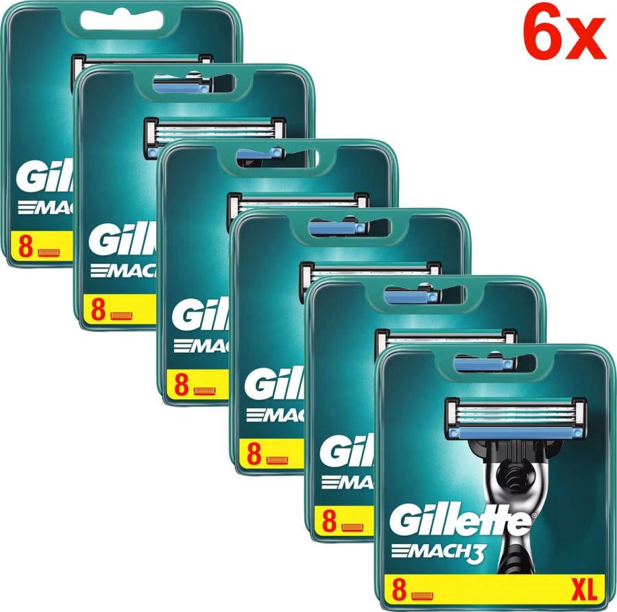 Gillette Mach3 scheermesjes navulmesjes 48 Stuks