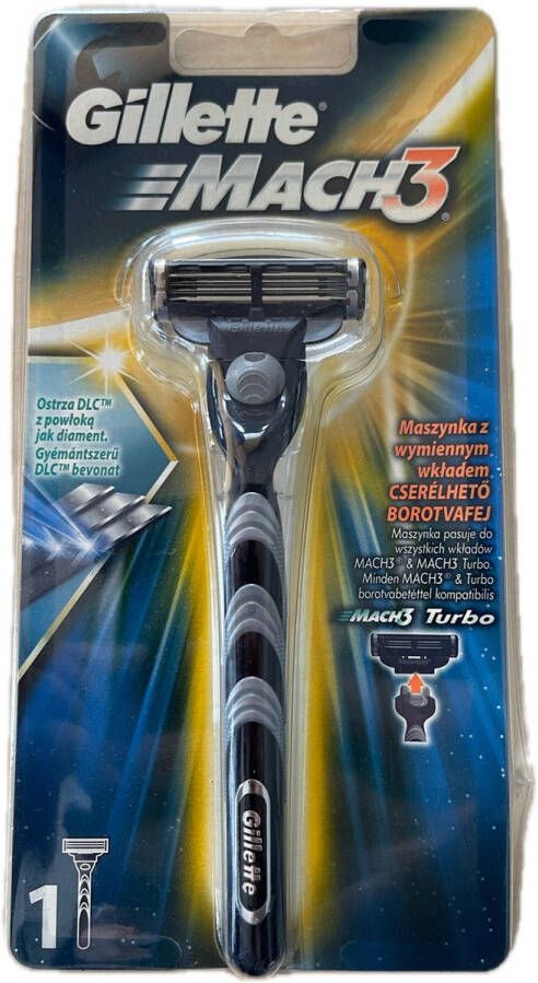 Gillette Mach3 Scheersysteem 1 Handvat 1 Scheermesje voor mannen