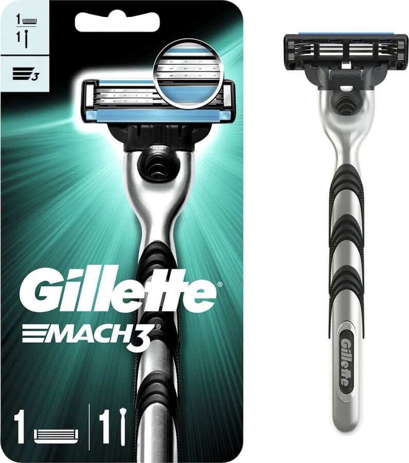 Gillette Mach3 Scheersysteem 1 Handvat 1 Scheermesje voor mannen
