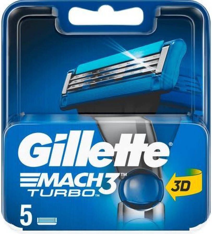 Gillette Mach3 Turbo 20 stuks Scheermesjes