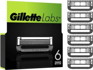 Gillette Navulmesjes Voor Labs Exfoliating Bar En Heated Razor 6 Scheermesjes