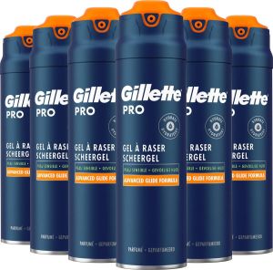Gillette Pro Scheergel Verkoelt De Huid Voordeelverpakking 6 x 200ml