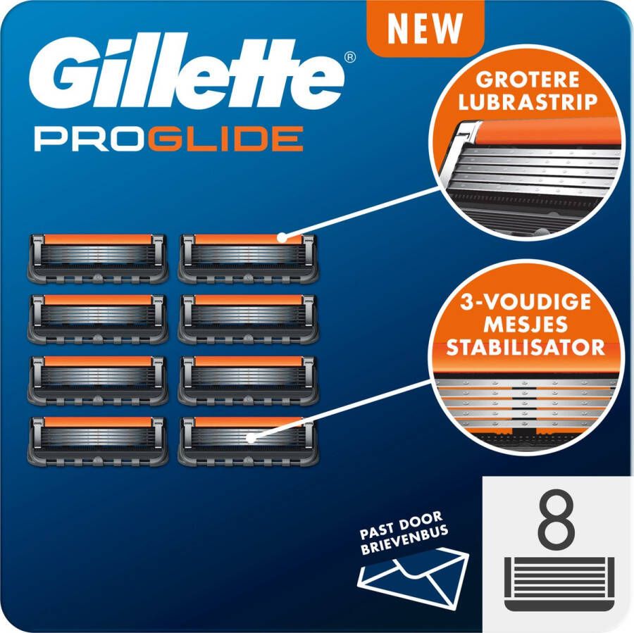 Gillette ProGlide Scheermesjes Voor Mannen 8 Navulmesjes