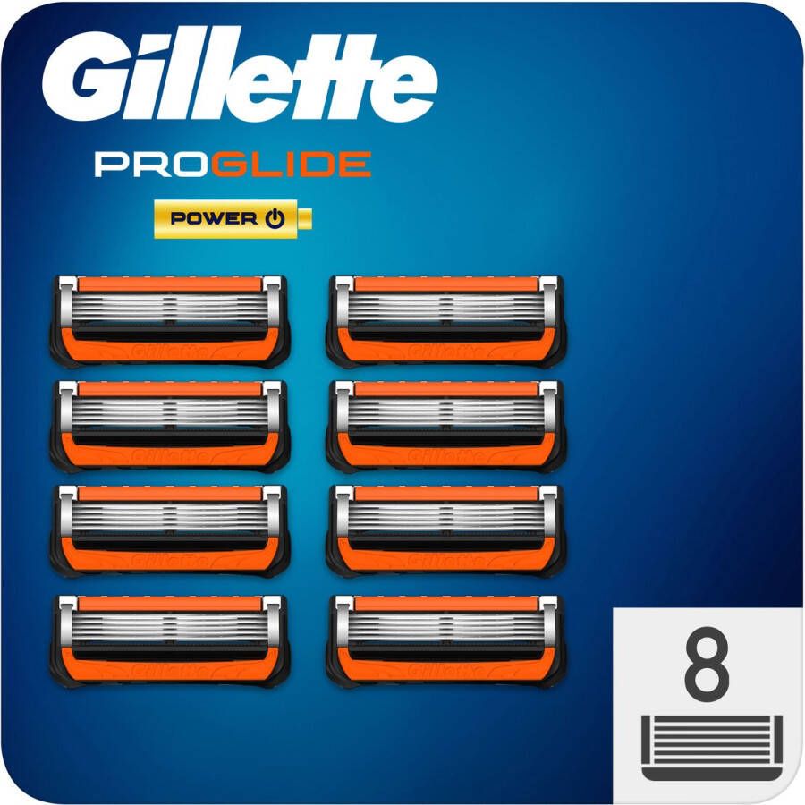 Gillette ProGlide Power Scheermesjes Voor Mannen 8 Navulmesjes