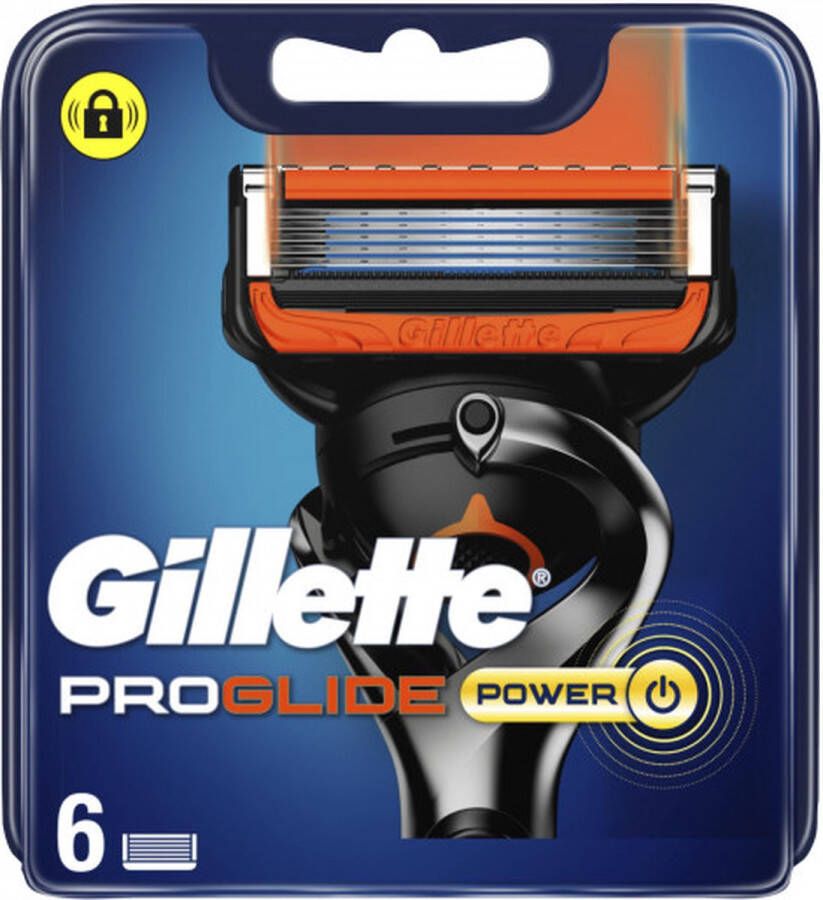 Gillette proglide Power mesjes 6 stuks vervangmesjes