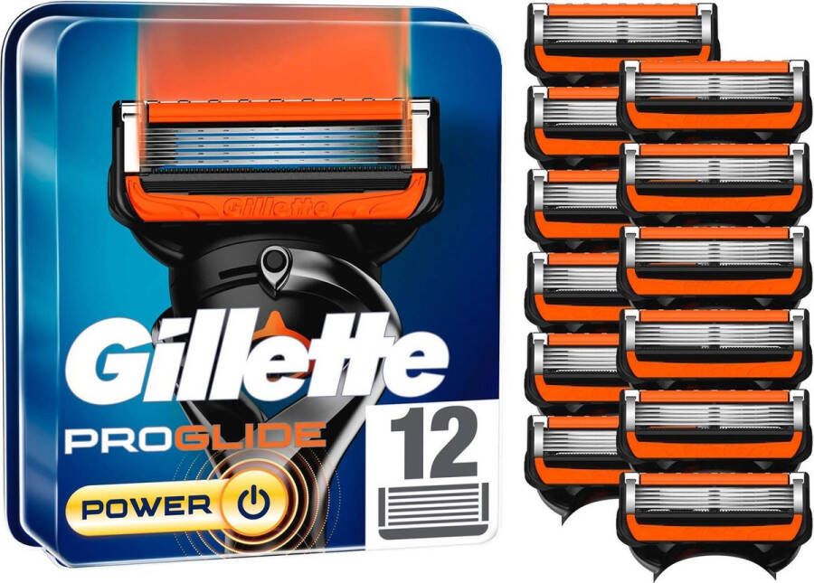 Gillette ProGlide Power Scheermesjes Voor Mannen 12 Navulmesjes