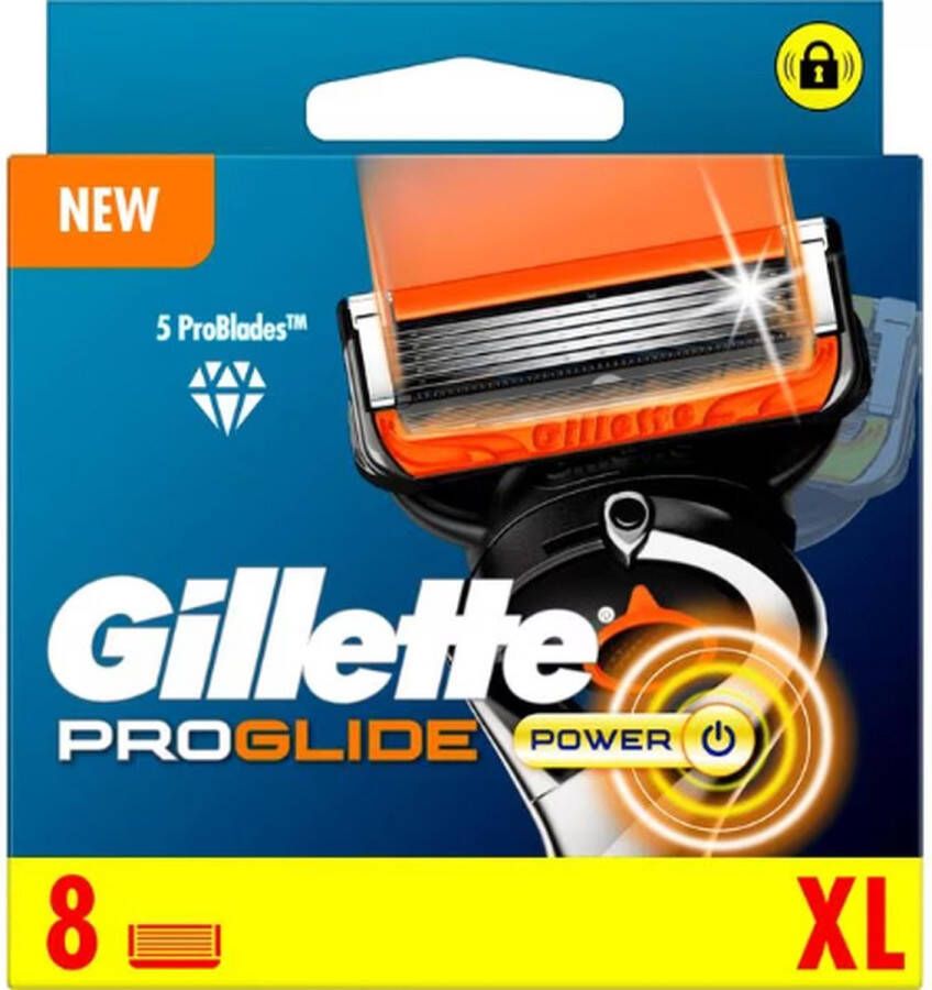 Gillette PROGLIDE POWER XL 8 stuks nieuwe verpakking