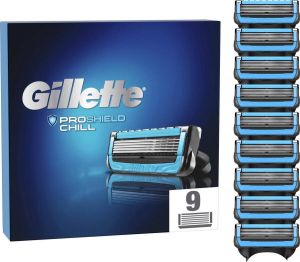 Gillette ProShield Chill Scheermesjes Voor Mannen 9 Navulmesjes