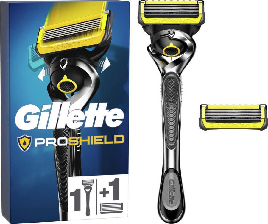 Gillette ProShield Scheersysteem Voor Mannen – 1 Scheersysteem en 1 Scheermesje