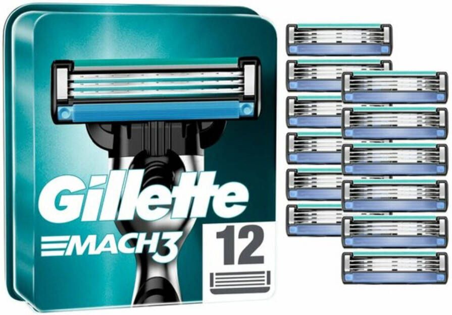 Gillette Scheermesjes Mach 3 12 Stuks