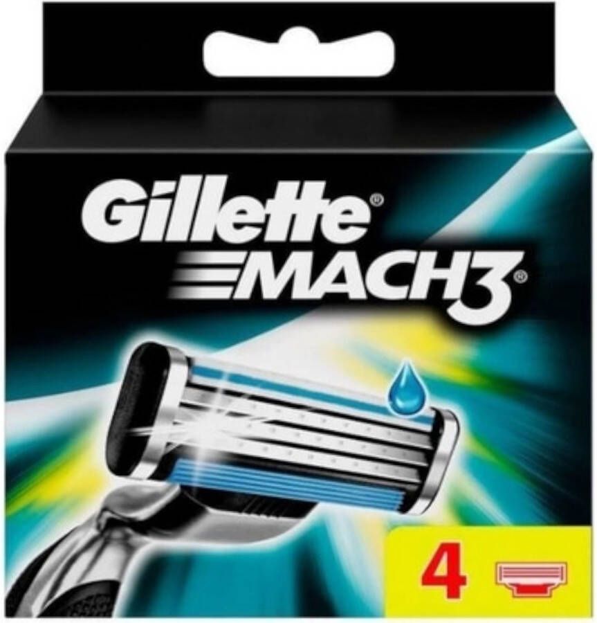 Gillette Mach 3 Vervangende Scheermesjes 4st