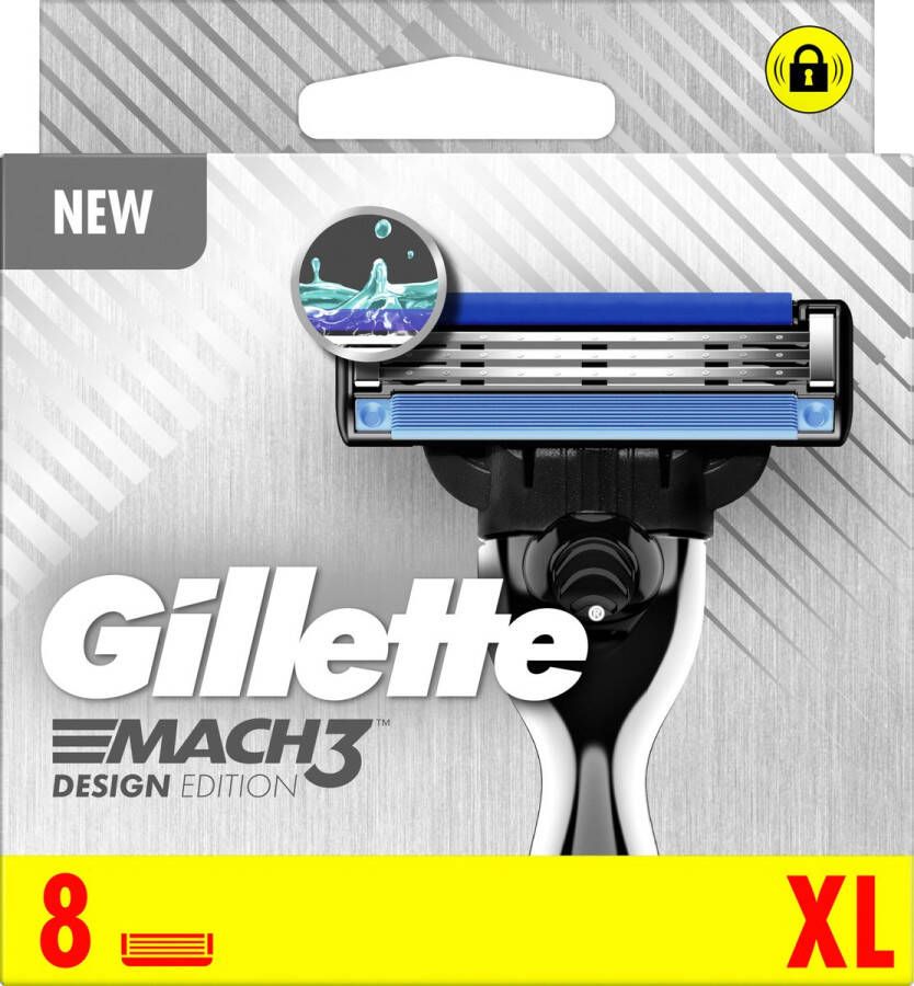 Gillette Scheermesjes Mach3 Design Edition 8 St