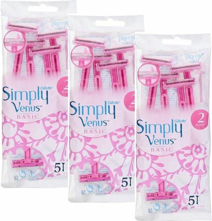 Gillette Scheermesjes Simply Venus Basic 6 x 5 stuks