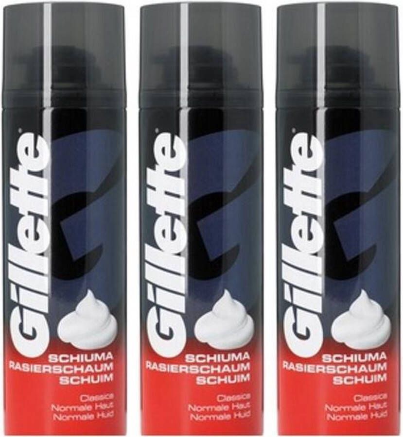 Gillette Scheerschuim Normaal 300 ml Multipak 3 stuks