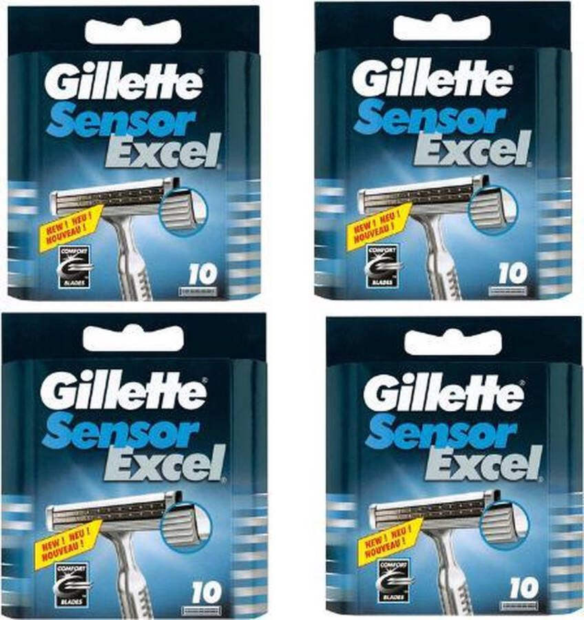 Gillette Sensor Excel 40 stuks 4 x 10 Scheermesjes