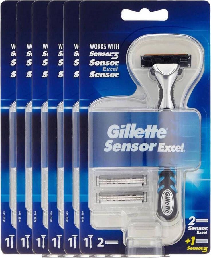 Gillette Sensor Excel Scheerapparaat Voordeelverpakking