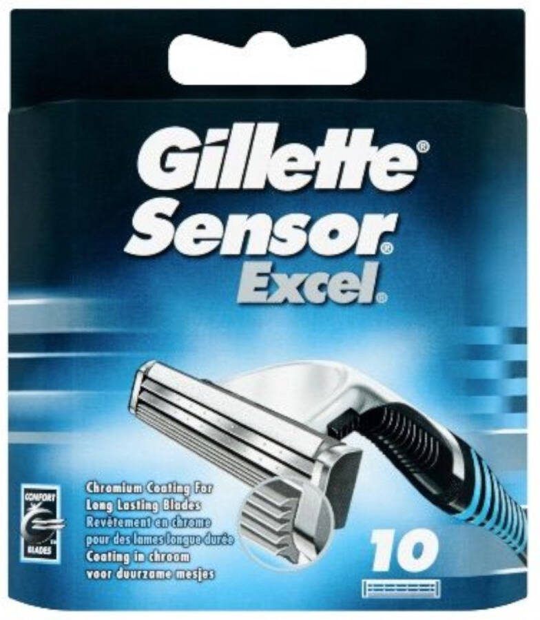 Gillette Sensor Excel Scheermesjes Mannen 10 Stuks