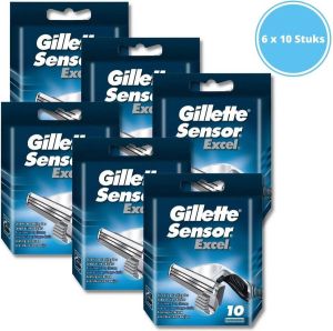 Gillette Sensor Excel Scheermesjes Mannen 10 Stuks 6 stuks